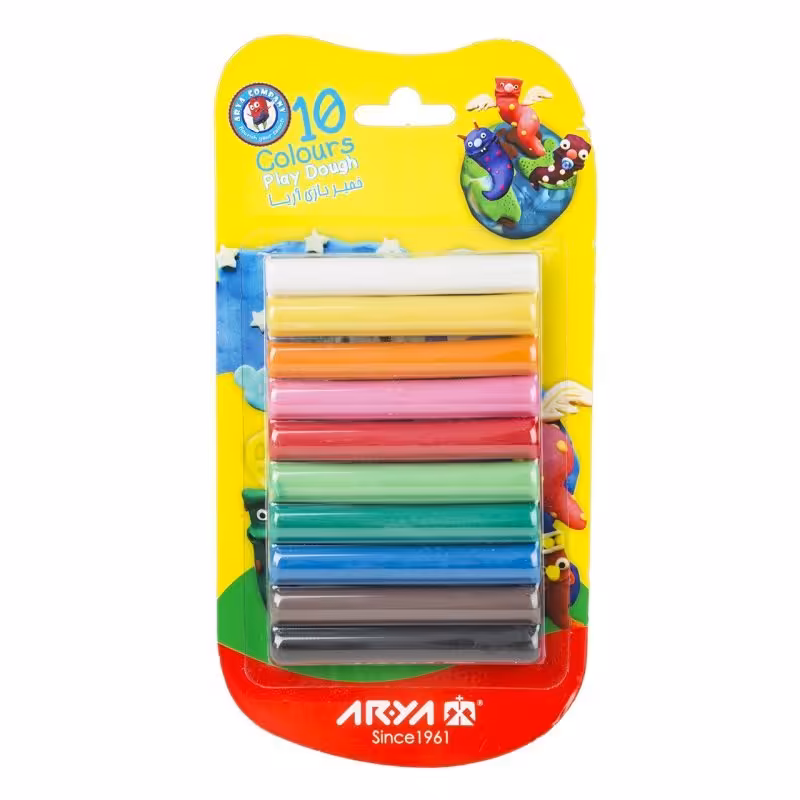 خمیر بازی آریا 10 رنگ وکیومی 1021
