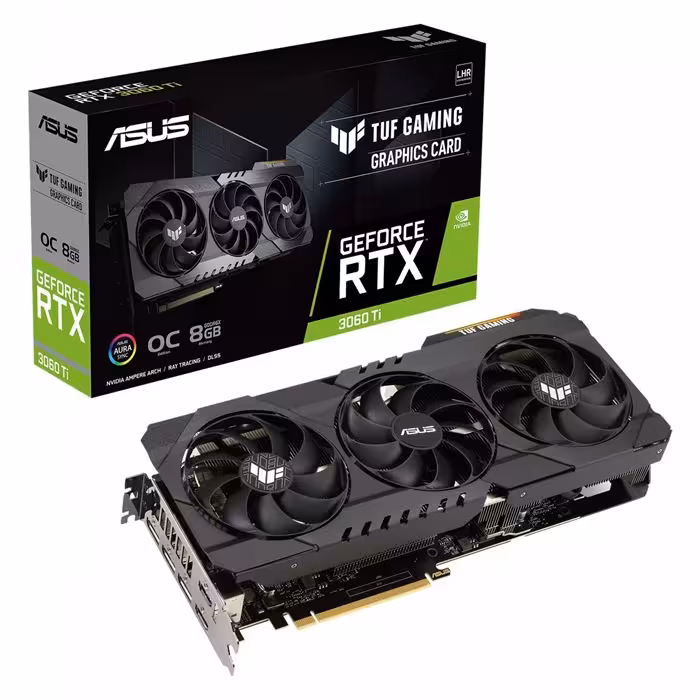 کارت گرافیک ایسوس ASUS TUF GAMING RTX 3060 Ti O8GD6X