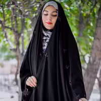 چادر عربی اصیل پرستو کرپ رویال