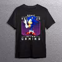 تیشرت مشکی طرح Sonic (سونیک)