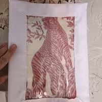 پتوی ببر نشان نوستالژی 30سانتی مینیاتوری 