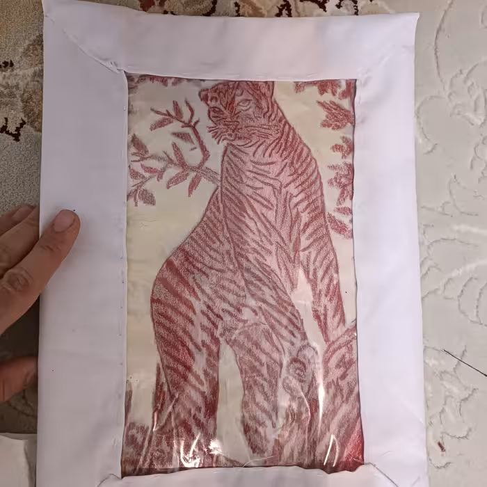 پتوی ببر نشان نوستالژی 30سانتی مینیاتوری 