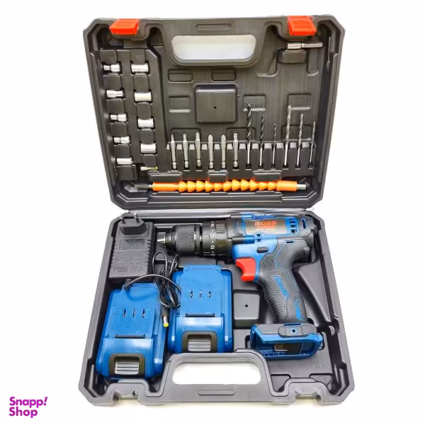 مجموعه 30 عددی پیچ گوشتی شارژی چکشی باس مدل CD24_NP