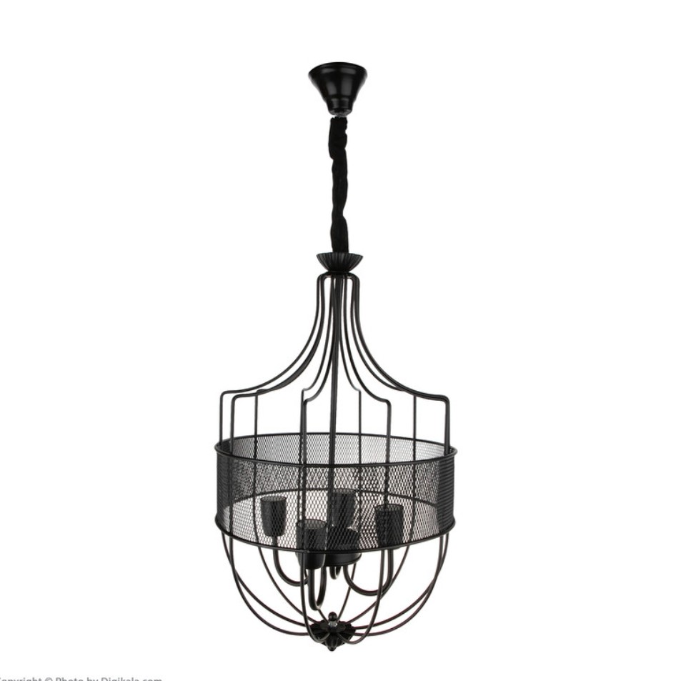 لوستر  اتاق - لوستر مدرن 4 شعله مدل کروی مدرن