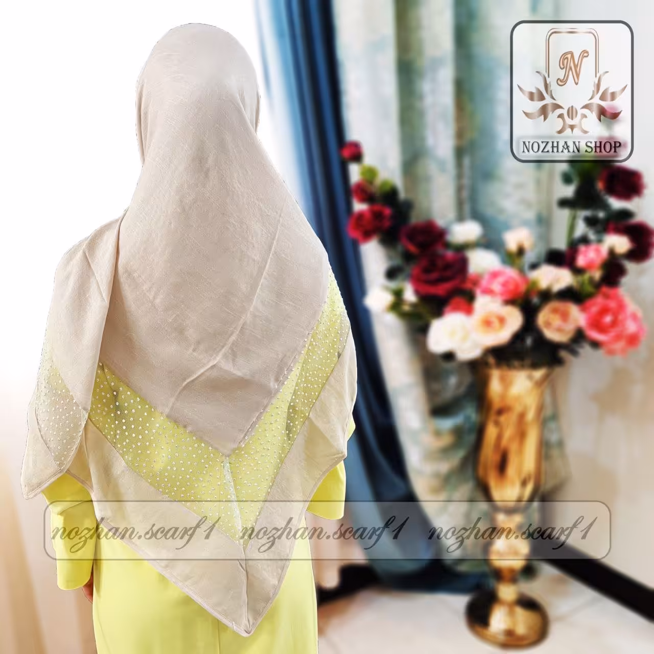 روسری حاشیه دار جدید کد (271b)