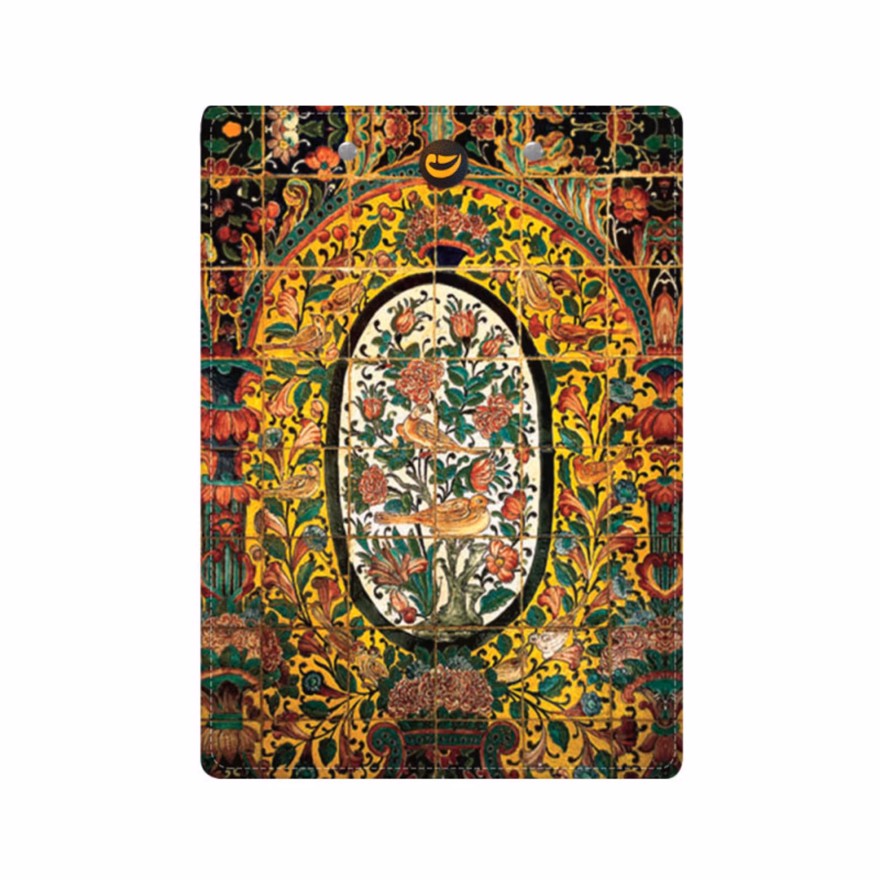 زیردستی کتیبه مرغ های مینیاتوری سایز پاپکویی کد522