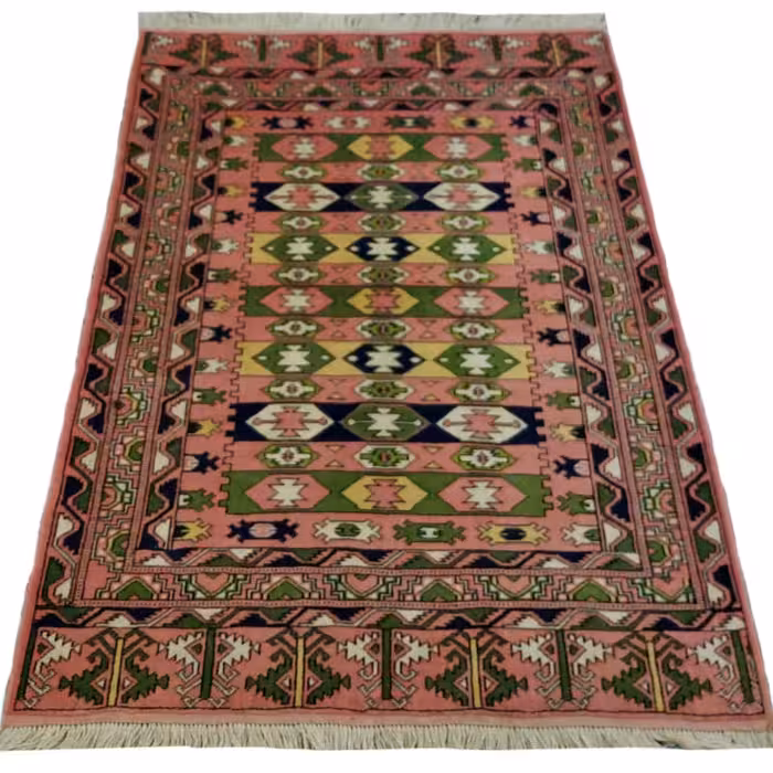 قالیچه ترکمنی دستباف 140/1 متری - کد 2/51