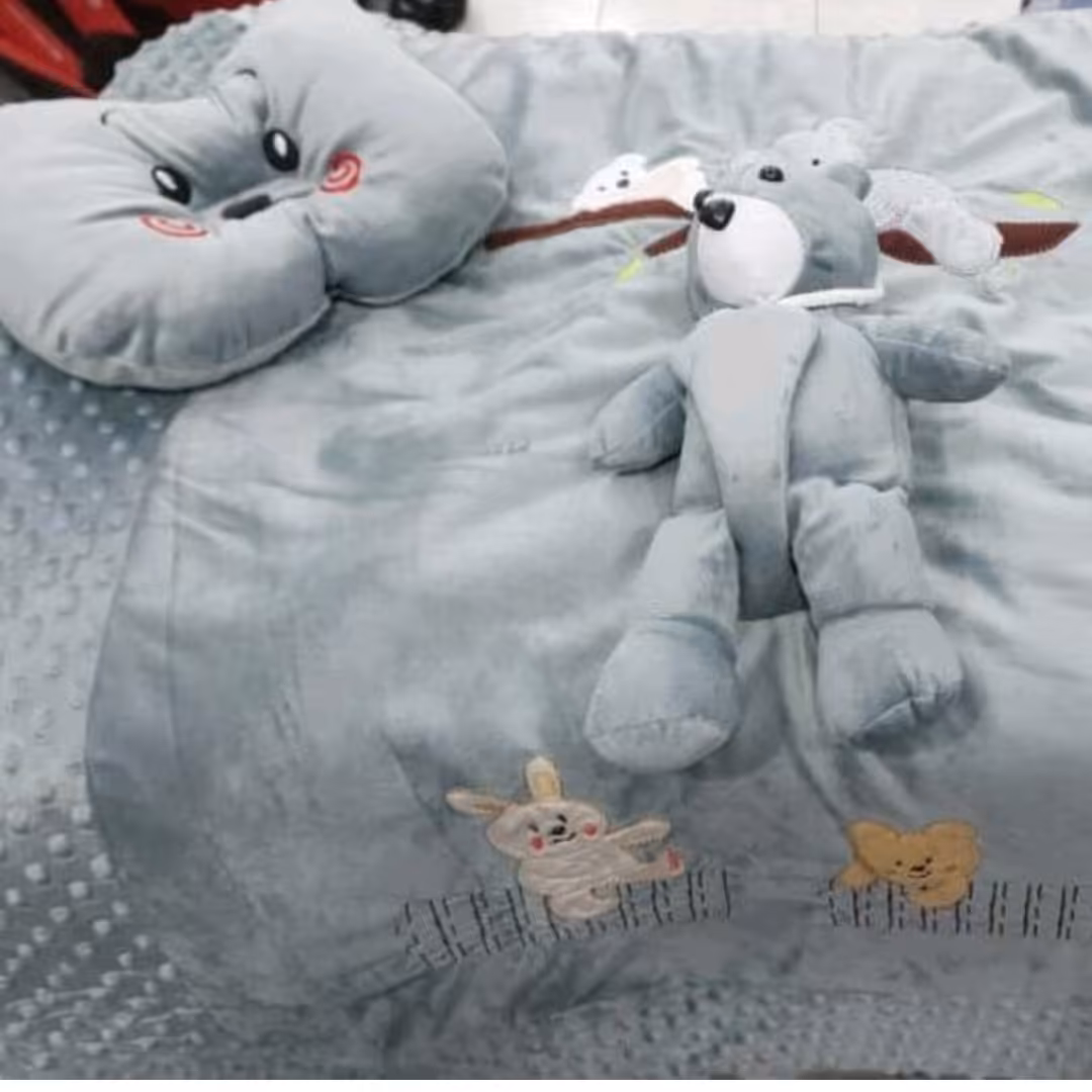 سرویس خواب4 تکه مخمل حبابی  نوزاد