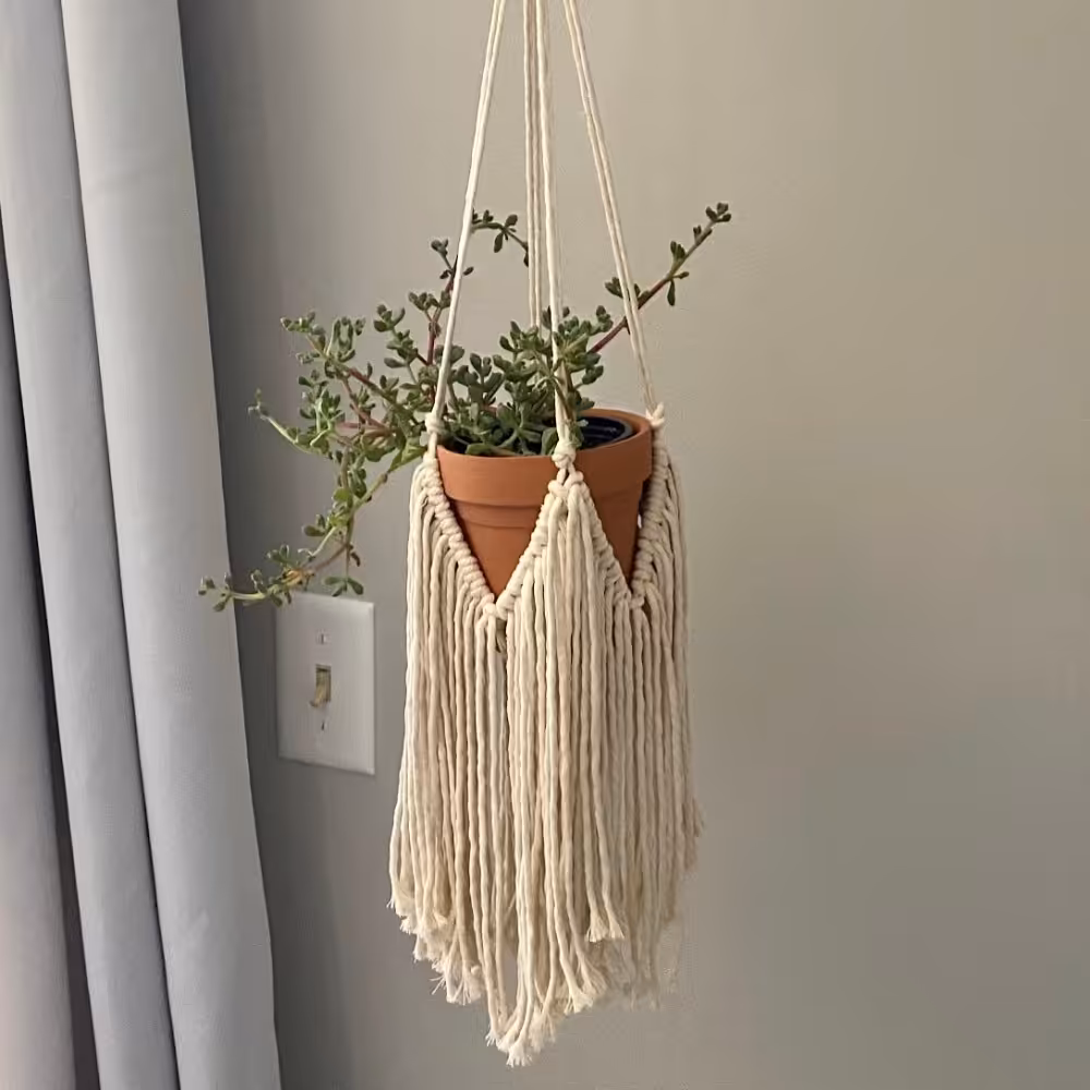 آویز گلدان دستبافت