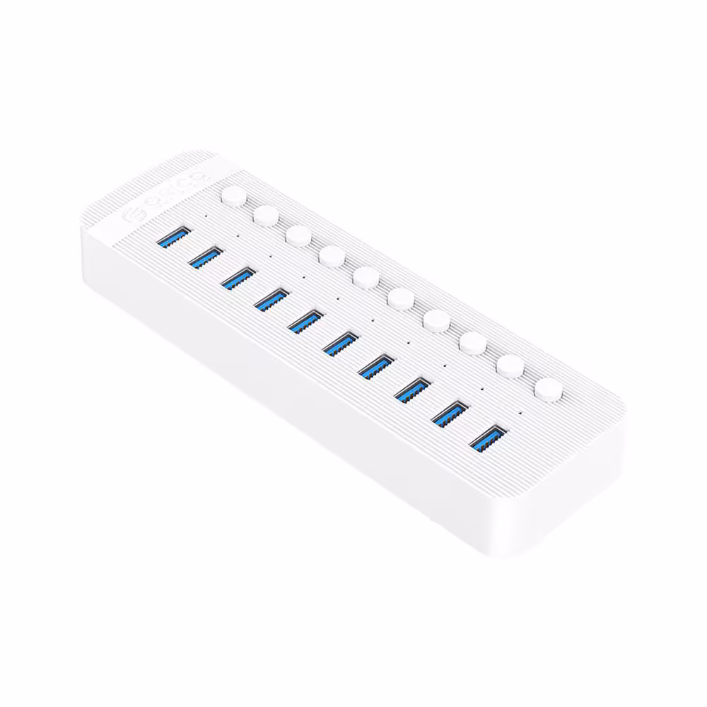 هاب 10 پورت اوریکو مدل ORICO CT2U3-10AB 10Port Hub With Individual Switches