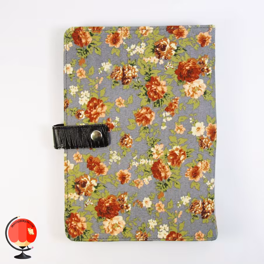 دفتر کلاسوری 100 برگ پارچه ای طرح گلستان آپادانا