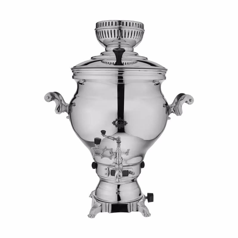 سماور گاز سوز عالی نسب مدل ارس سیمین گنجایش 8/5 لیتر (با احترام هزینه ارسال پس کرایه می باشد)