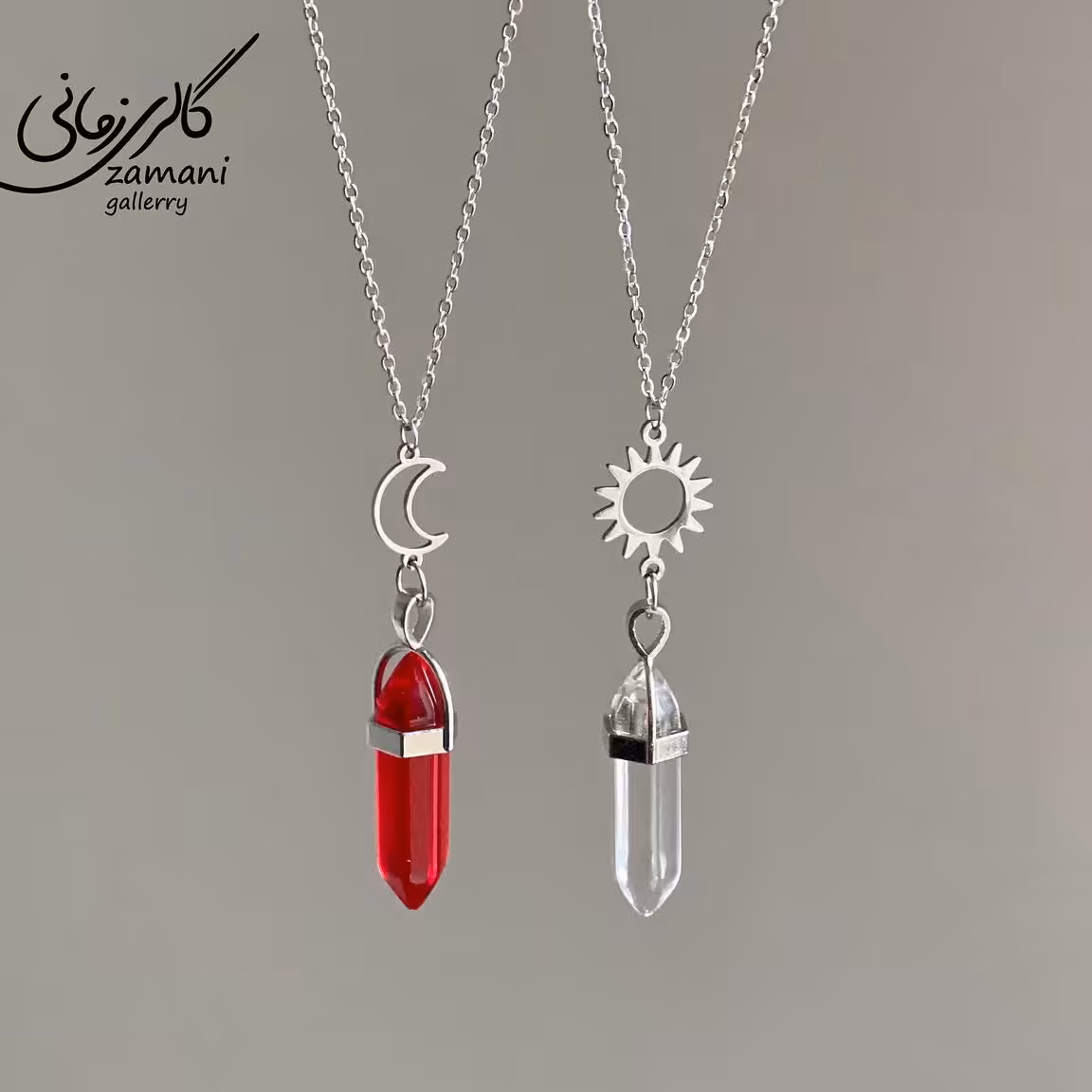 گردنبند ست منشور خورشید و ماه