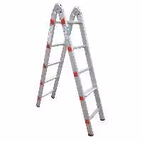 نردبان 10 پله آلومینیومی آلوپات مدل لولادار 3 متری