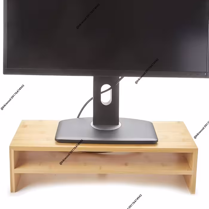 میز لپ تاپ و مانیتور چوبی 