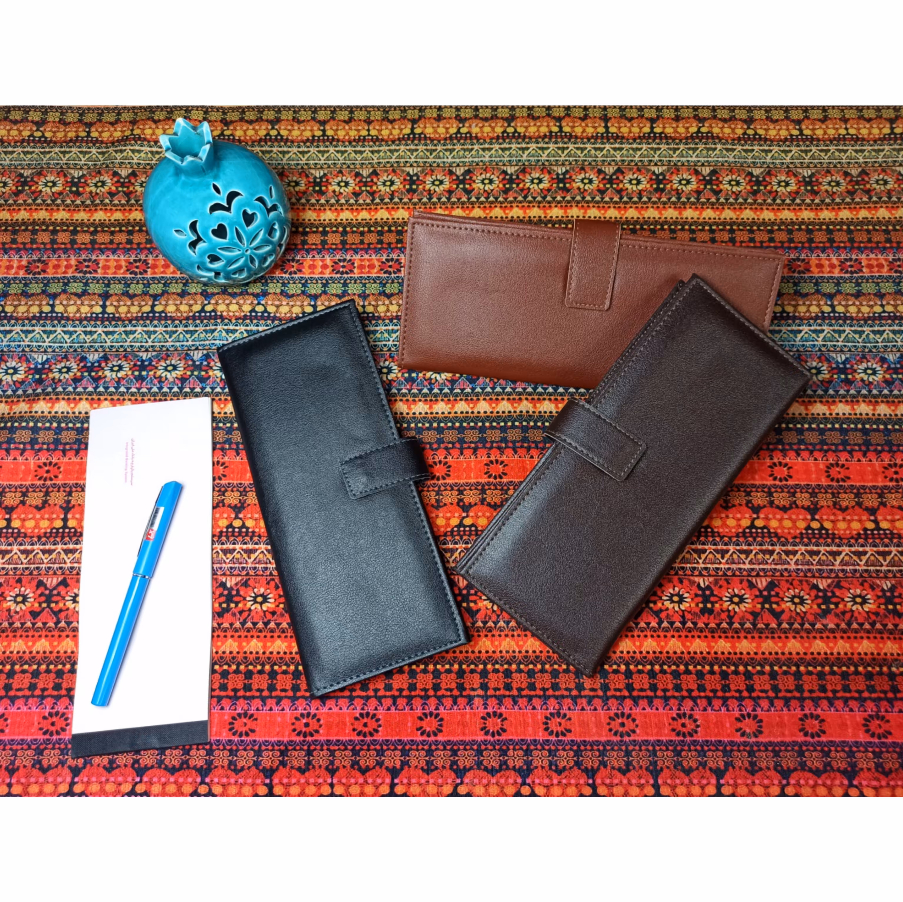 کیف دسته چک چرم