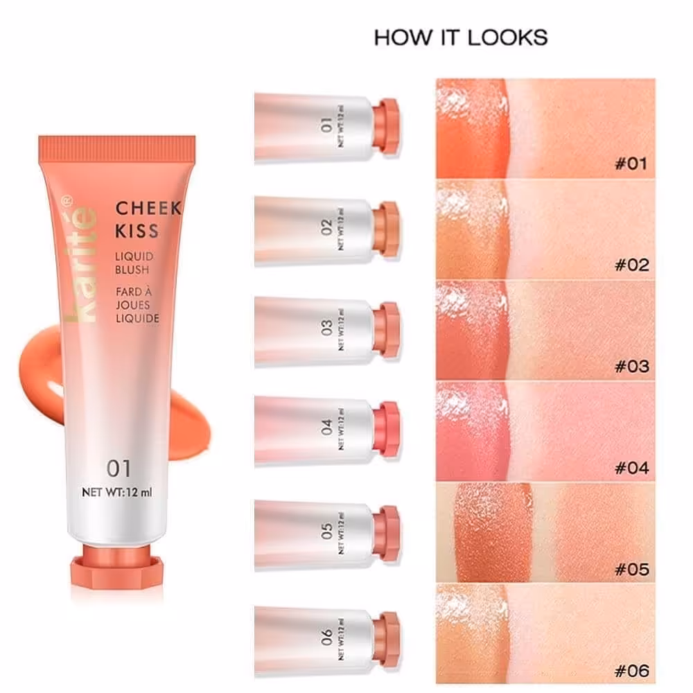 رژ گونه مایع  کاریته karite کد 6