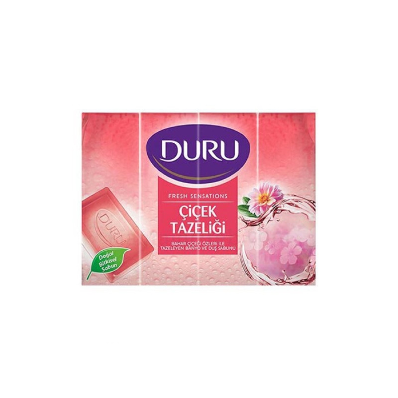 صابون حمام Duru با رایحه گل 150 گرم بسته 4 عددی
