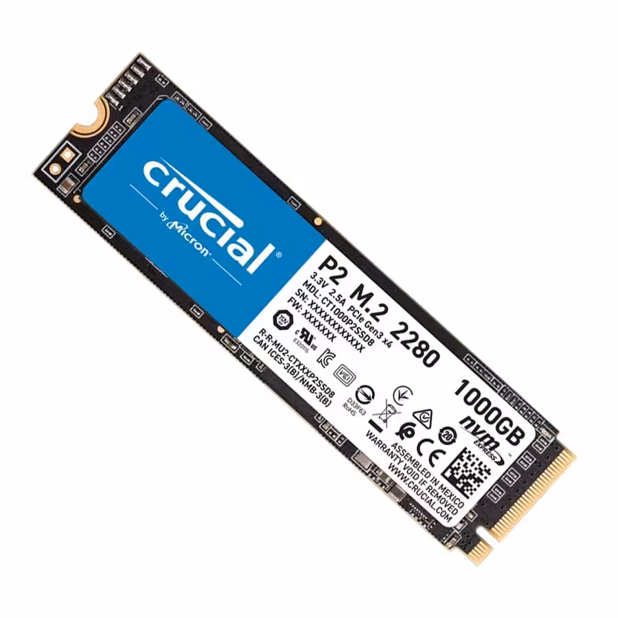 قیمت و خرید اس اس دی 1 ترابایت کروشیال مدل P2 PCIe M.2 2280 | یاس ارتباط