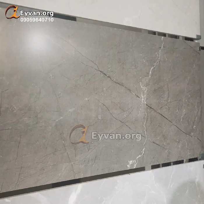 سرامیک پرسلان مات طوسی رگه دار 11417