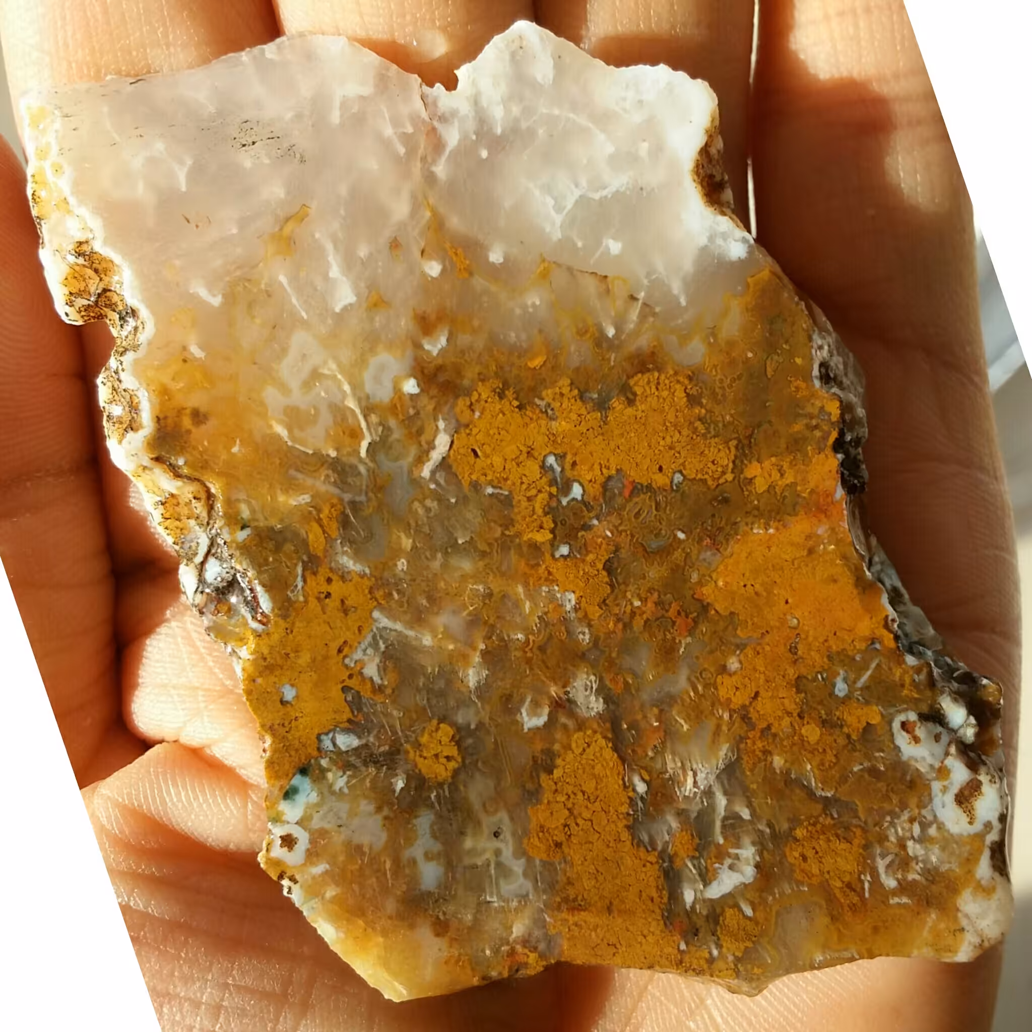 اسلایس سنگ راف عقیق منظره رتایلی دیدنی کاملا طبیعی شاهکار خلقت