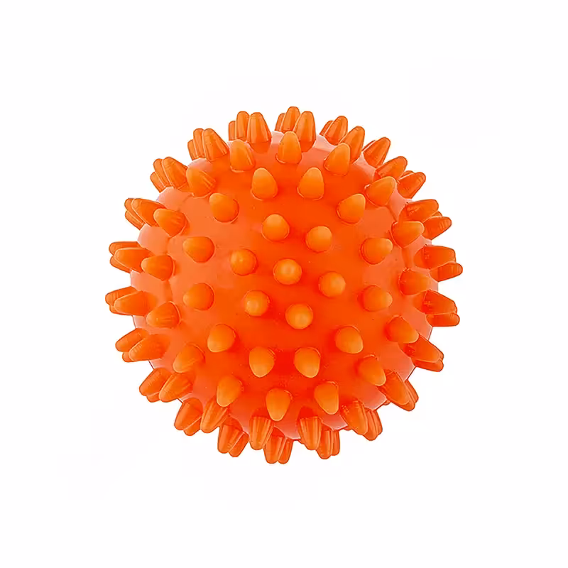 توپ بدنسازی ماساژ بال گلدن استار 7سانتیمتری Hard | نارنجی