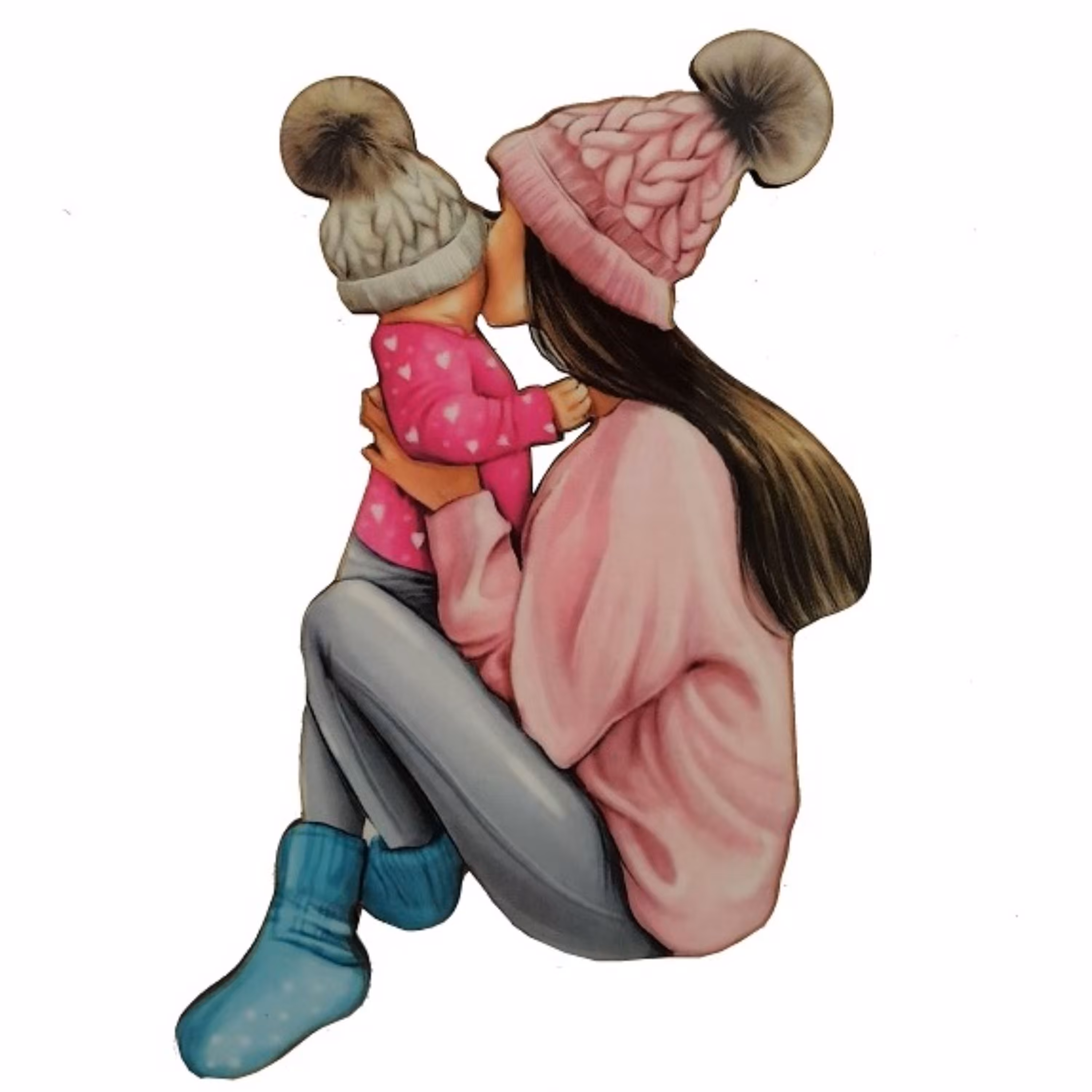 تاپر تزیین کیک بهگز مدل مادر مهربان بسیار سبک مناسب تزیین کیک تولد ومهمانی