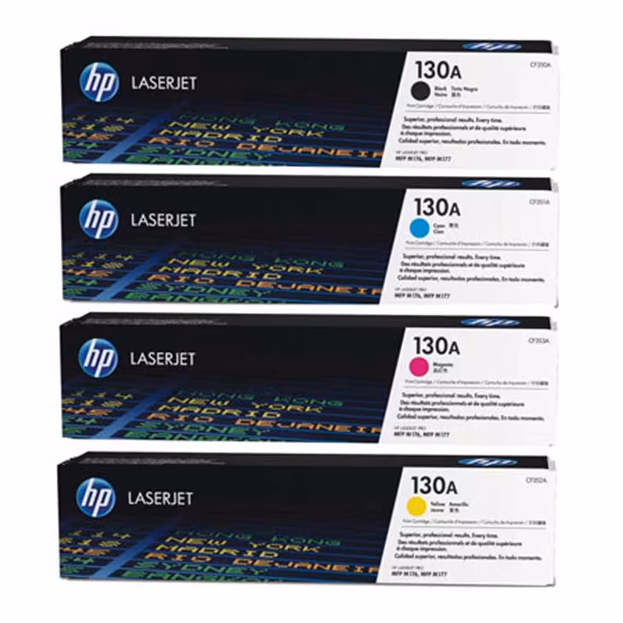 قیمت و خرید ست 4 عددی کارتریج تونر لیزری رنگی اچ پی مدل 130a | یاس ارتباط