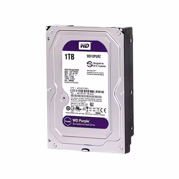 هارد اینترنال 1TB وسترن دیجیتال مدل WD PURPLE