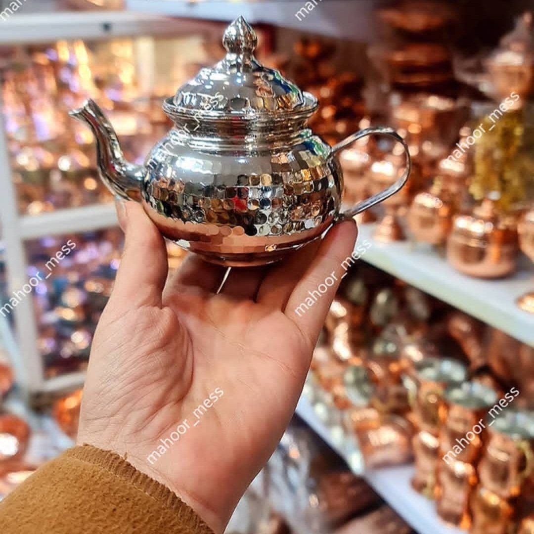 قوری مسی زعفران دم کن