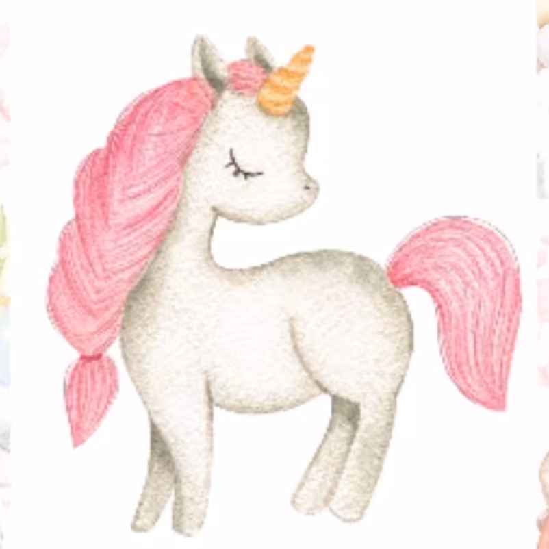 تابلو نقاشی اسب تک شاخ مناسب جهت دکوراسیون فضای کودک (پس کرایه)