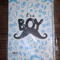 دفتر مشق 40 برگ سیمی الیپون طرح سیبیل جلد مقوایی