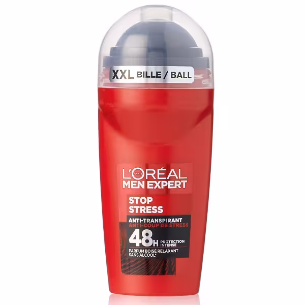 مام رول ضد تعریق مردانه 48 ساعته لورال مدل L’oréal Paris Men Expert Stop Stress حجم 50 میل