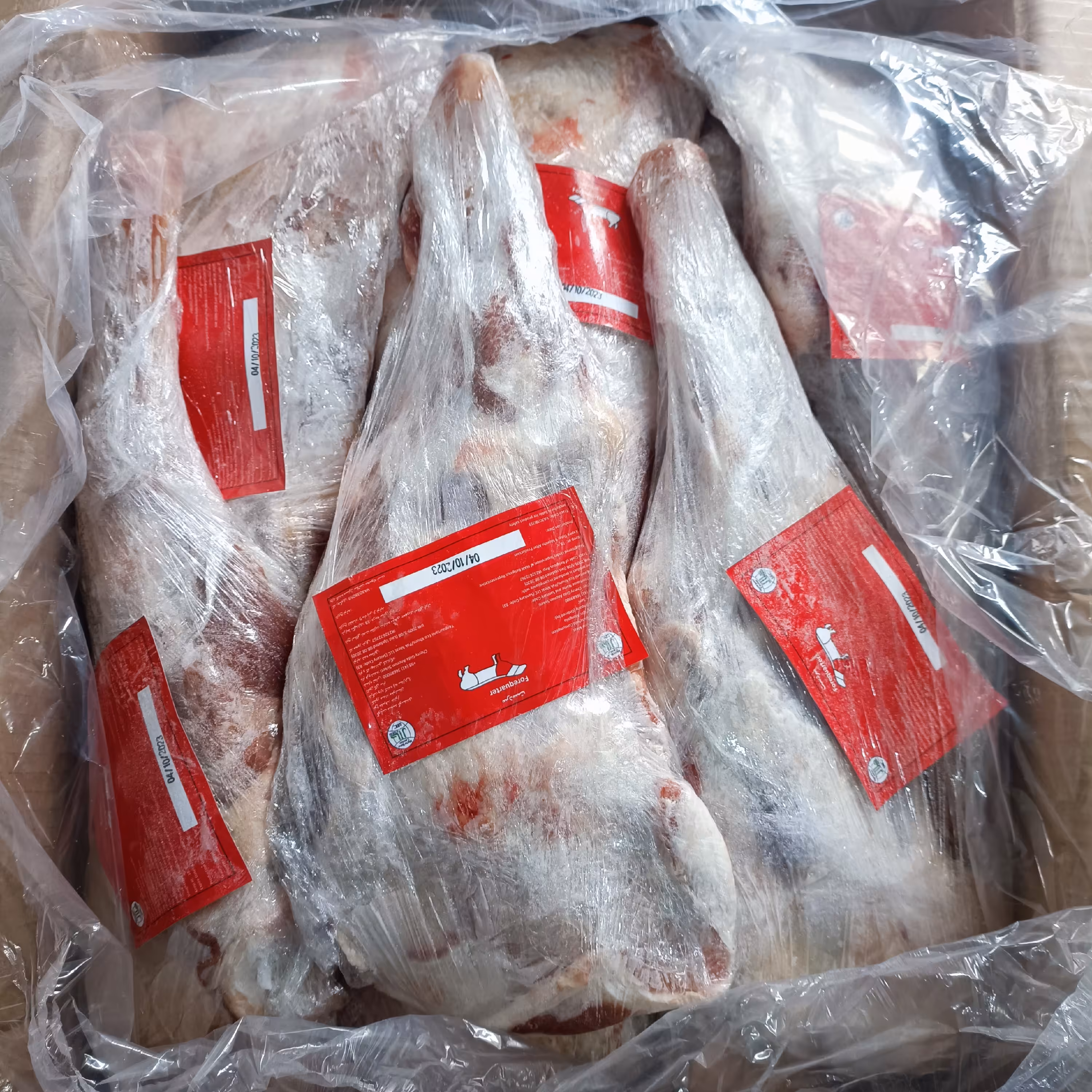 100 کیلو گرم کف دست گوسفند منجمد 