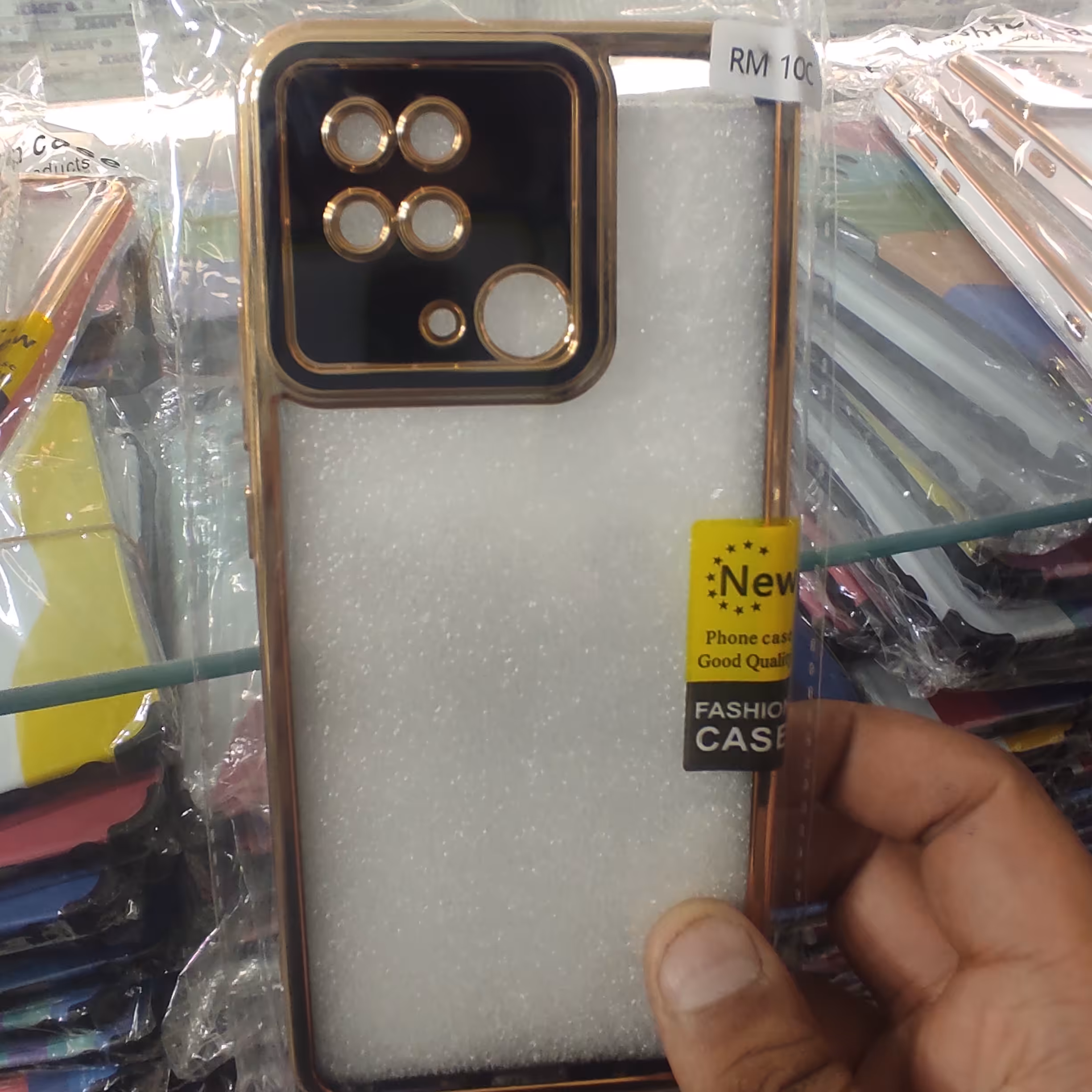 گارد دور طلایی REDMI 10C POCO C40  پنج