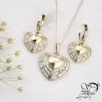نیمست قلب طرح طلا مارک ژوپینگ کد 13999