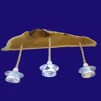 لوستر ترکیب چوب و مینا3