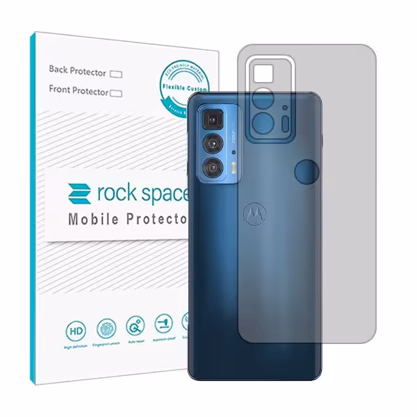 گلس محافظ پشت گوشی موتورولا Edge 20 Pro مدل نانو هیدروژل شفاف برند راک اسپیس کد S
