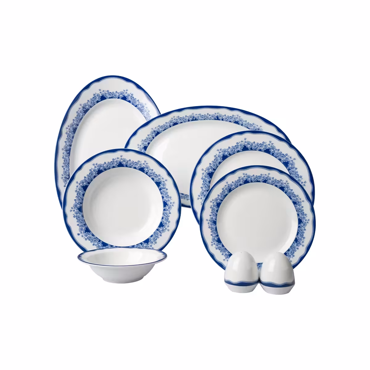 سرویس چینی زرین 6 نفره غذاخوری ماهور ایتالیااف (28 پارچه)