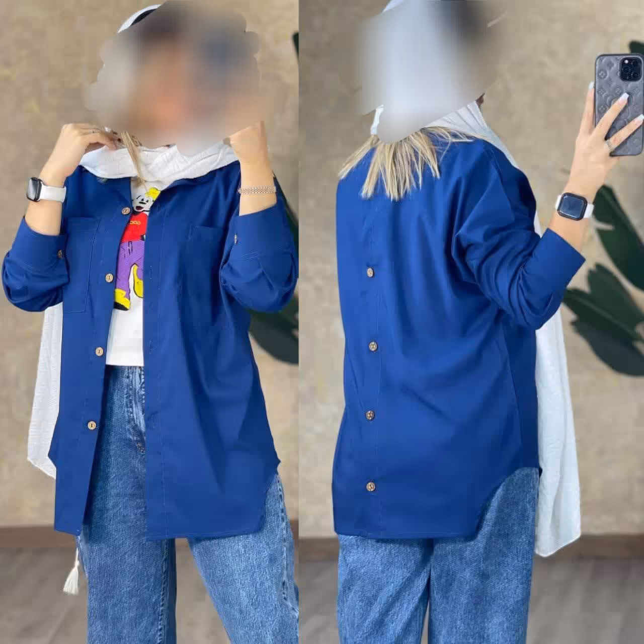 شومیز مانتویی 200268