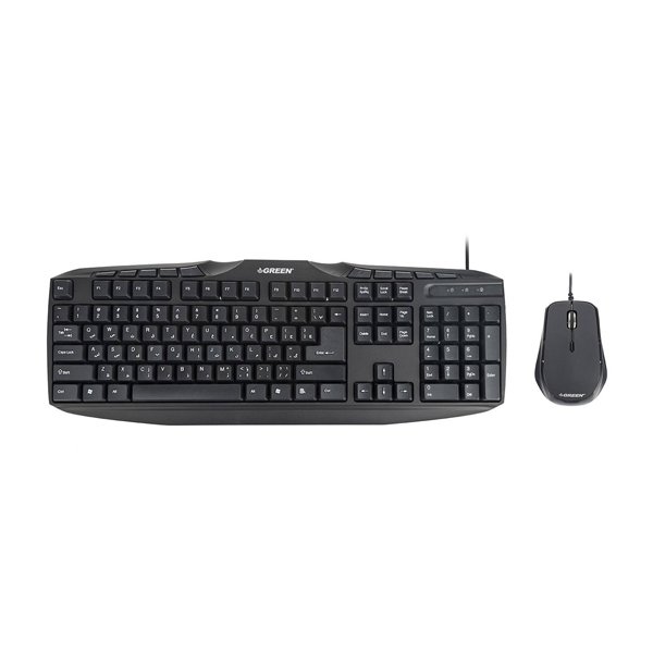 کیبورد و موس گرین مدل GKM-305 با حروف فارسی