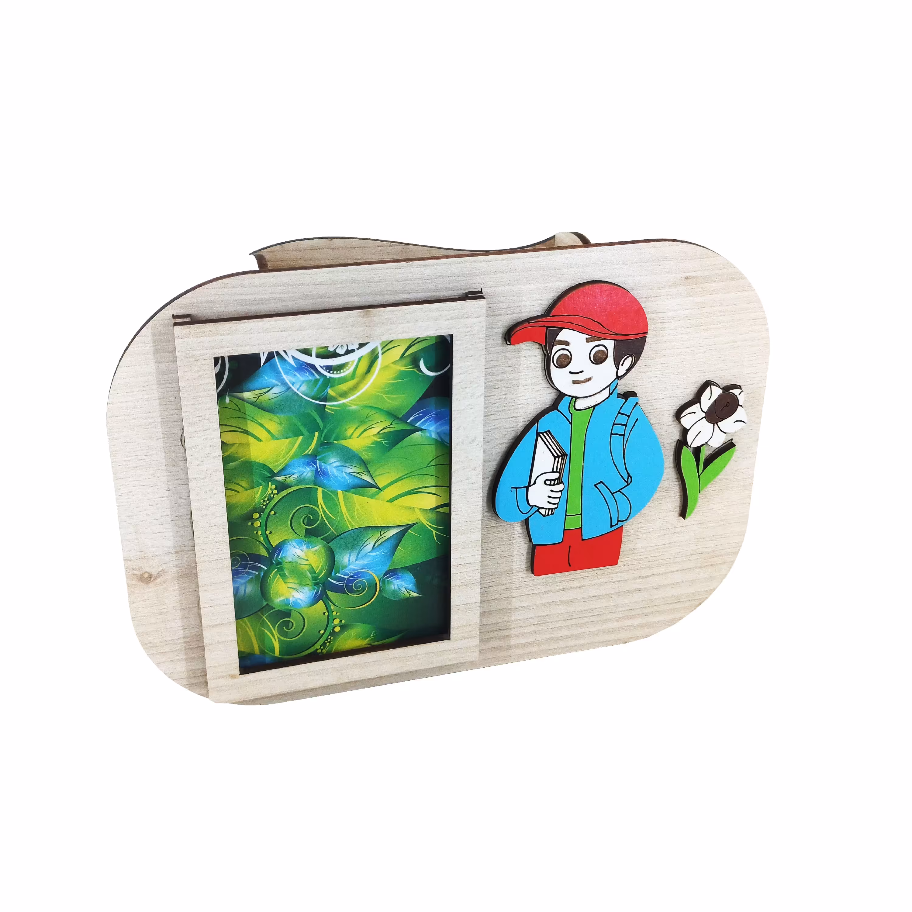 جامدادی طرح پسر بچه با قابلیت گذاشتن عکس در کنار کار