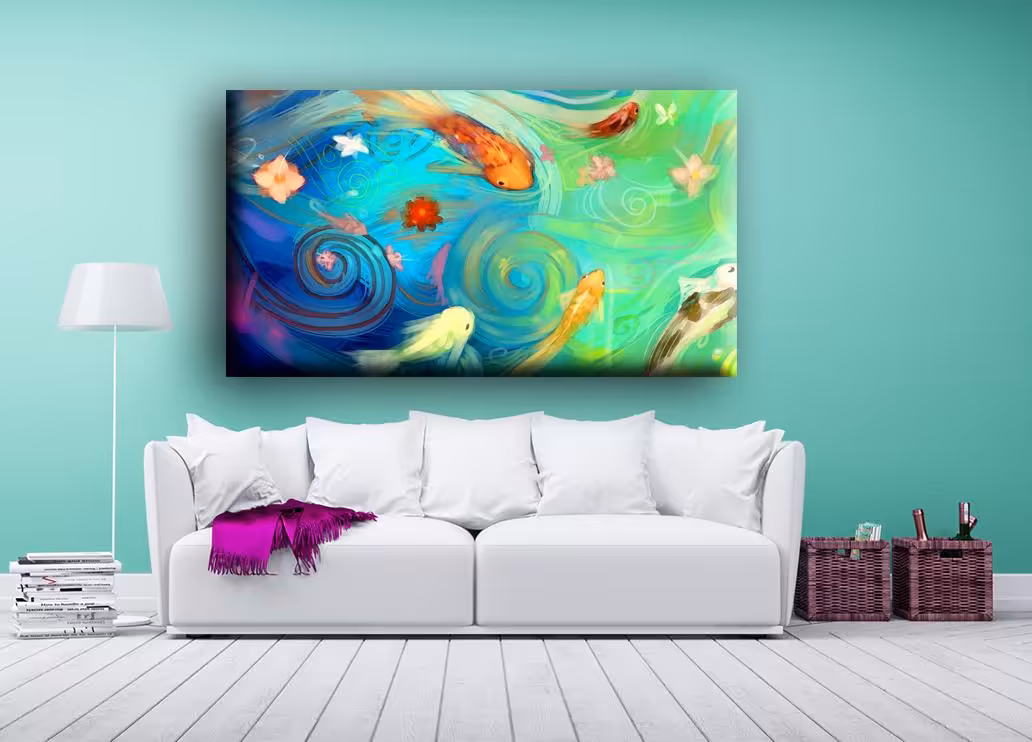 تابلو اختصاصی ماهی قرمز