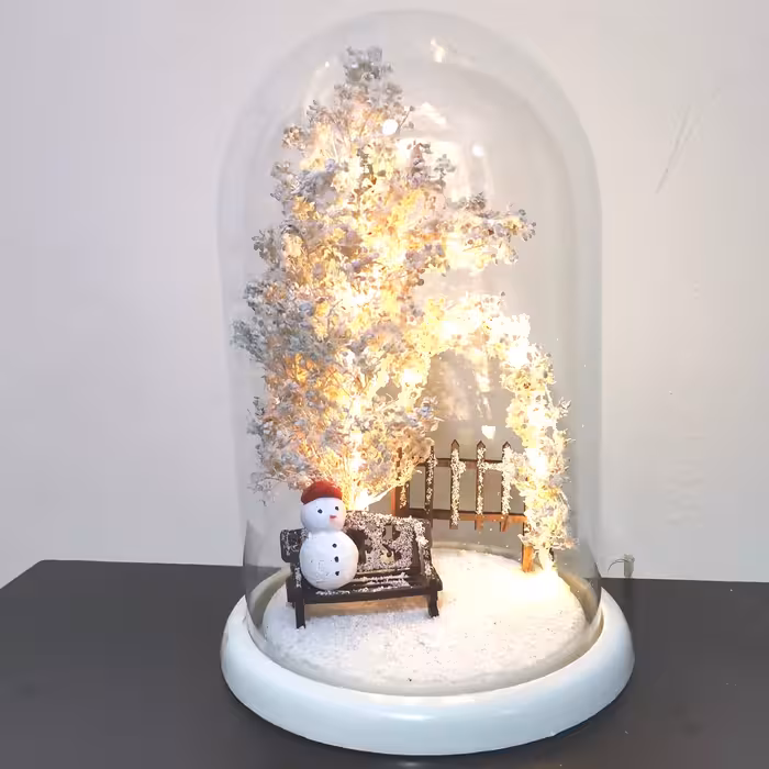 چراغ خواب پارک طرح زمستانی تزیین دکوراتیو با نور آرامشبخش