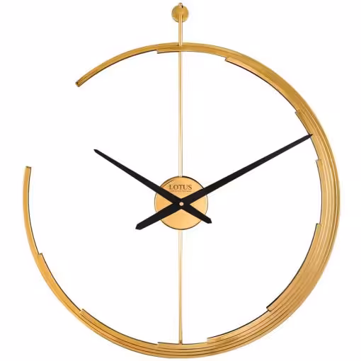 ساعت دیواری فلزی مدل KARL کد M-18026 رنگ GOLD و SILVER