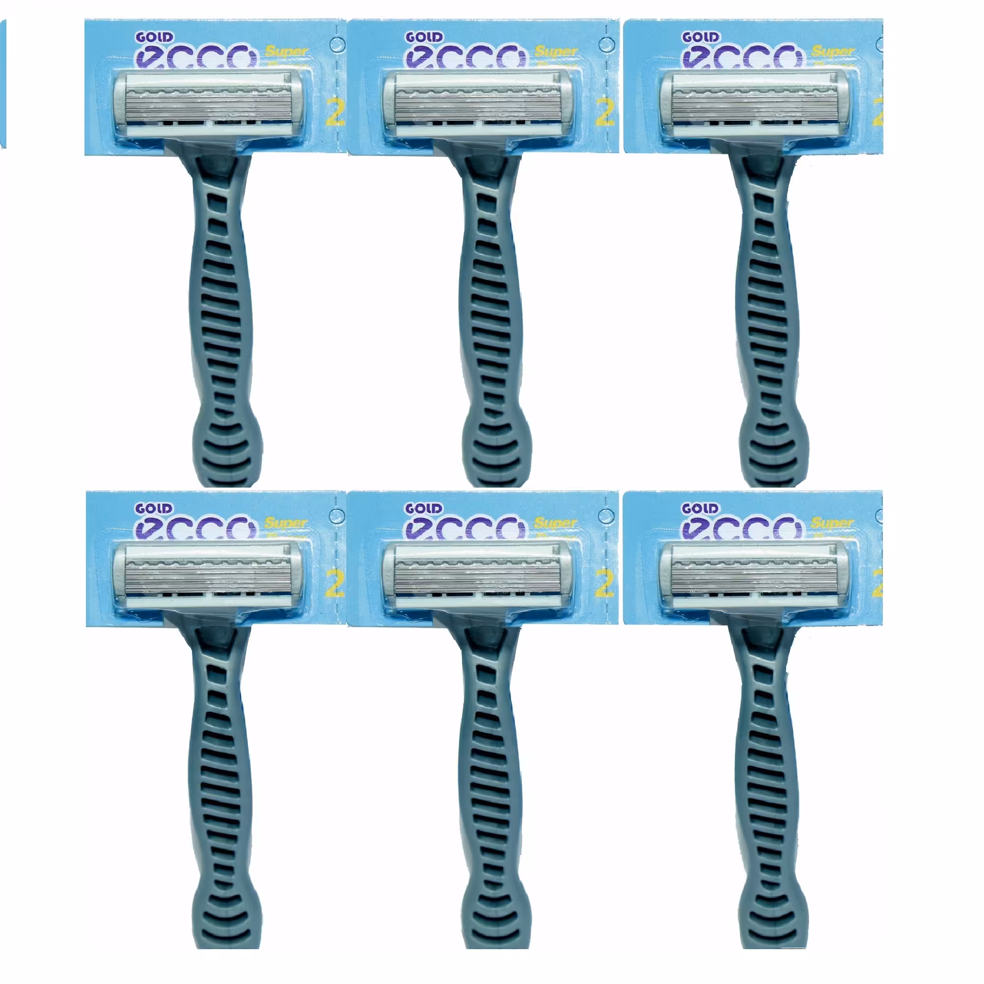 خودتراش مردانه و زنانه 6 تیغ اکو مدل UltraGrip مجموعه 6 عددی ( ژیلت) 