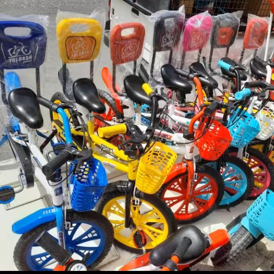 دوچرخه سایز 12 دارای تکیه گاه کودک 