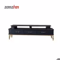 میز تلویزیون متین مشکی مدل R470 سایز 180 سانتی