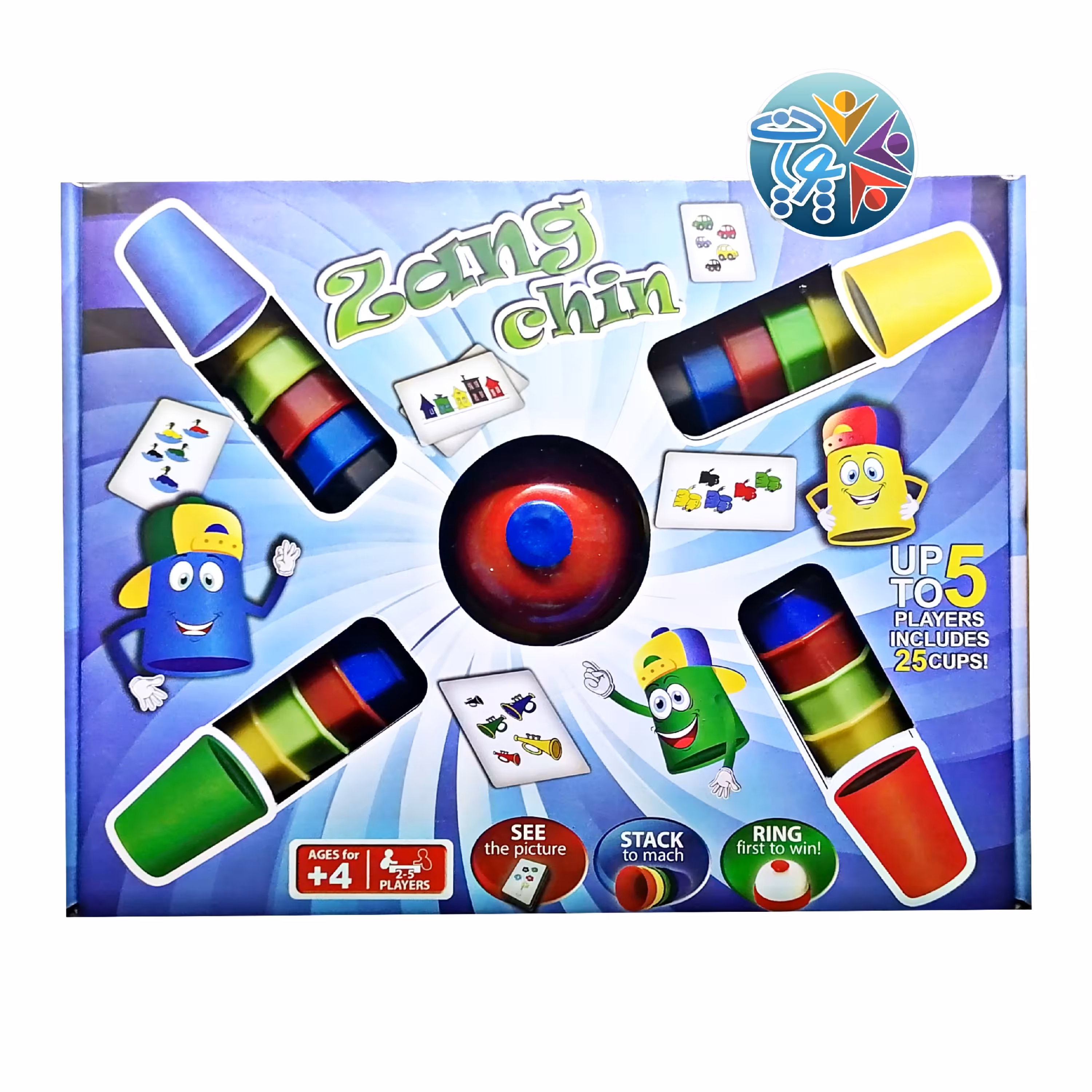 بازی فکری دست چین 5 نفره (زنگ چین) برای گروه سنی کودک،نوجوان،جوان و بزرگسال