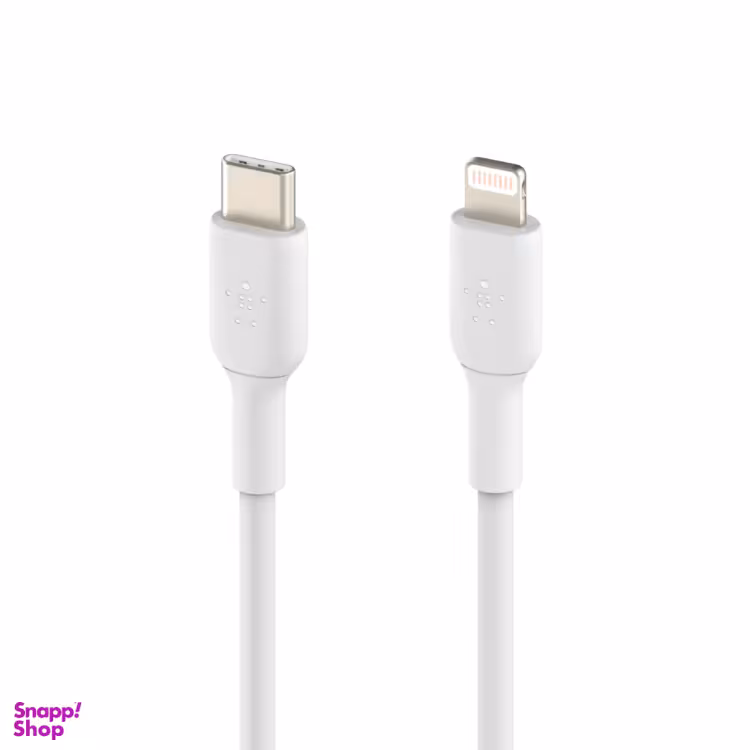 کابل شارژ سریع USB-C به لایتنینگ بلکین (Belkin) مدل CAA003bt1MWH به طول 1 متر